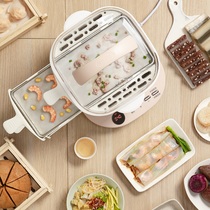 Little bear sausage machine household mini Mini Multi-function Guangdong rice steaming machine steaming tray drawer type breakfast River powder machine