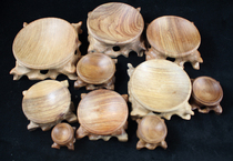 Natural gourd base mahogany hollow root carving bracket crystal ball strange stone egg carving base solid wood seat round ornaments