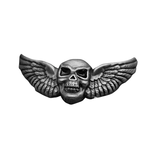 Ретро белый бронзовый череп богатство