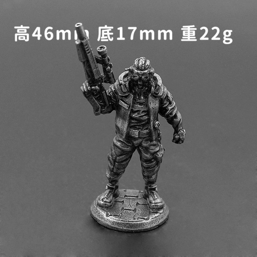 Медная ретро фигурка, ювелирное украшение, настольная игра, солдат, наука и технология, в стиле панк