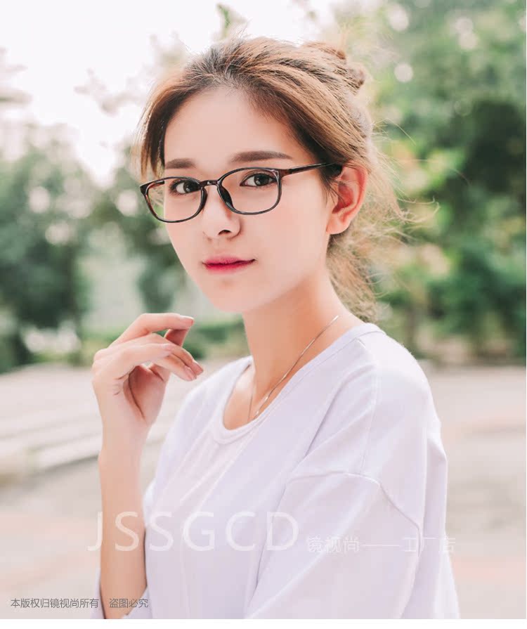 Hàn Quốc tr90 siêu nhẹ có thể được trang bị kính cận thị khung retro khuôn mặt nhỏ học sinh khung gương chống tia Blu-ray nam và nữ kính gentle monster
