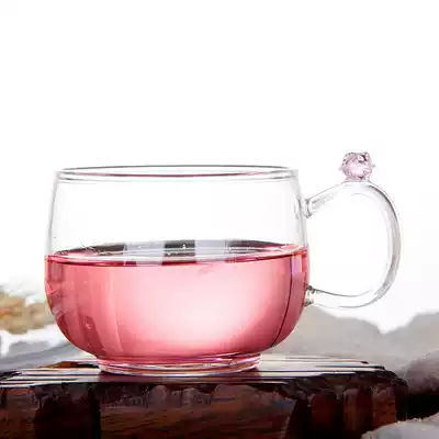 Ryukyu glass tea cup, heat-resistant flower tea, tea set, Kung Fu tea, tea cup, coffee cup, flower language, beautiful cup