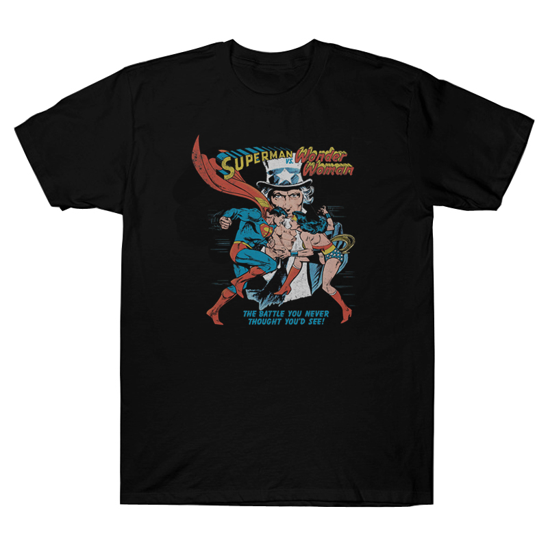 Dc Co-Branded Short-Sleeved Men's T-Shirt Superman Merchandise Half-Sleeve Wonder Woman Pure Cotton Clothing Summer New Loose Fit Dc Co-Branded Short-Sleeved Men's T-Shirt Superman Merchandise Half-Sleeve Wonder Woman Pure Cotton Clothing Summer New Loose Fit