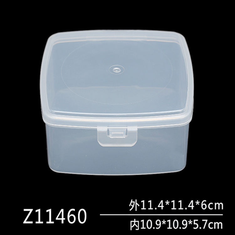 Storage Box Plastic Transparent Box Thickening PP Box Tool Product Packaging With Cover Box Square number