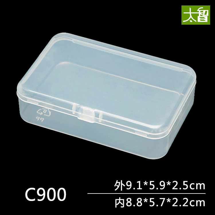 pp box transparent plastic box rectangular dental floss stick storage box with cover environmental protection packaging box small Taizhi