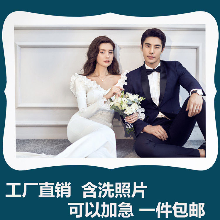 36 inch 40 inch 48 inch European Korean crystal porcelain wedding yarn photo enlargement hanging wall photo frame table production