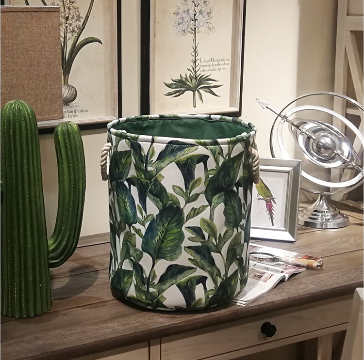 Ins children's toy storage bucket clothes dirty laundry bucket green plant storage blue laundry bucket miscellaneous basket cartoon storage basket - Taobao