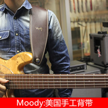 (BNG)Moody Leather 4 0 Bass 10cm Bass guitar wide strap standard yards
