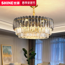 Light Extravagant Style Crystal Chandelier Living-room Lamp Postmodern Dining Room Bedroom Eu Style Villa Luxurious Modern Minima Lamp