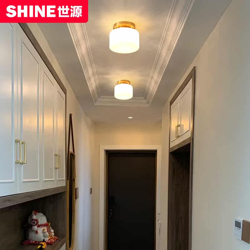 Shiyuan American ceiling lamp simple porch lamp corridor lamp dining room lamp atmospheric household lamp 91128R