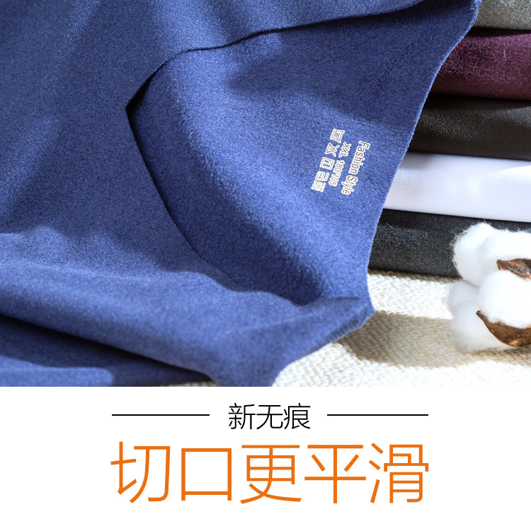 Áo thun nam tay ngắn liền mạch cộng với nhung dày nửa tay áo Slim co giãn vừa dày ấm ấm áo đáy mùa thu đông áo cộc tay