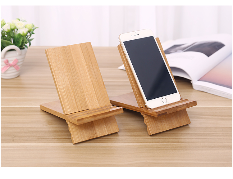 Sáng tạo máy tính để bàn tre điện thoại di động ghế gỗ rắn xem TV khung máy tính bảng lười biếng điện thoại di động khung - TV tivi lg 75 inch