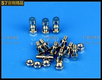 PCB welding column Copper nickel plated scaffolding strip scaffolding nail with nut HIFI bile machine accessories