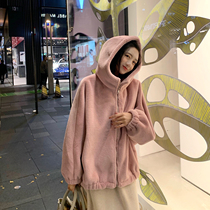 tinafairy lazy rabbit fur fur fur one body 2020 new winter young green fur fur coat women