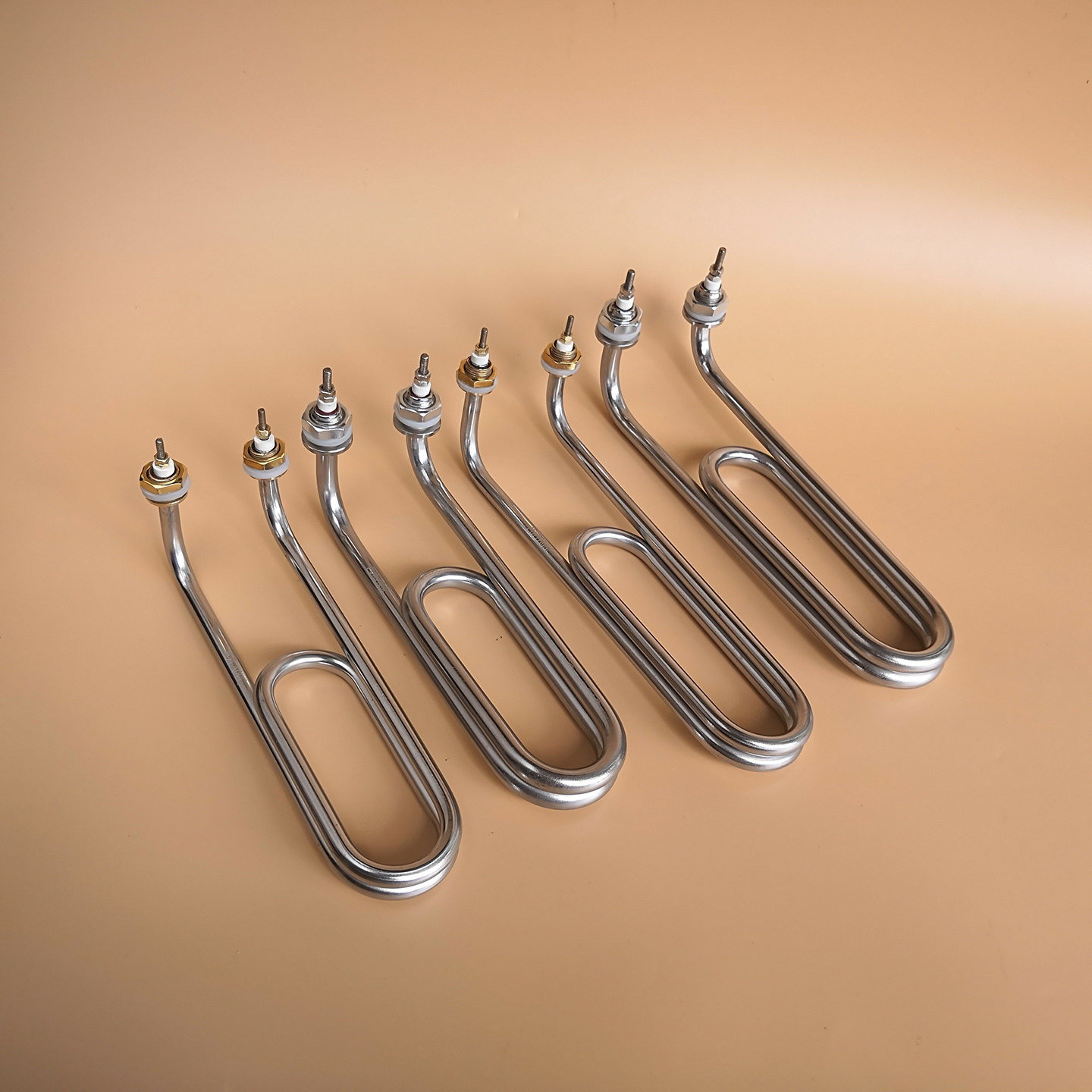 M18 tooth 304 stainless steel double U elbow heating tube hook head high pot boiling water cooking surface electric heating tube 3kw4kw accessory