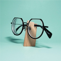 Glasses Containing Shelf Show Shelf Desk Glasses Shop Display Decoration Bedside Swing Piece Creative Bracket Solid Wood Furnishing