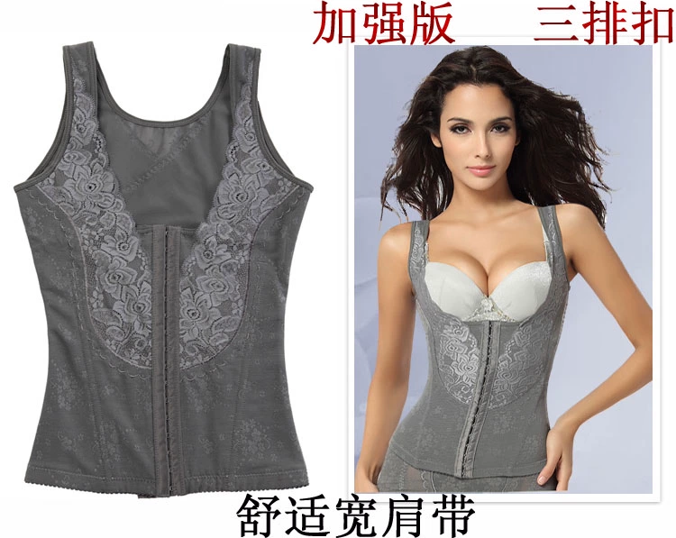 Áo blouse corset bụng thon gọn lưng đẹp giảm béo sau khi sinh béo MM bó sát cơ thể quần áo dày ấm áp quần lot nam