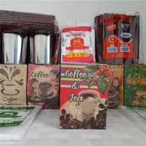 Lao coffee bag Tote bag Thai milk tea paper bag Thai Tea Coffee inner bag Southeast Asian drink bag