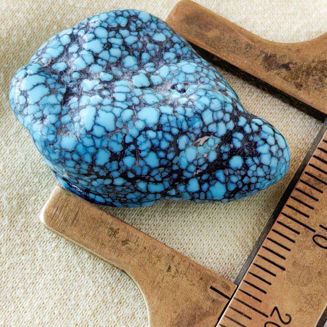 ターコイズ 烏蘭花 天然色 天珠 高瓷高藍 ③最高峰・最高級品老鉱 No