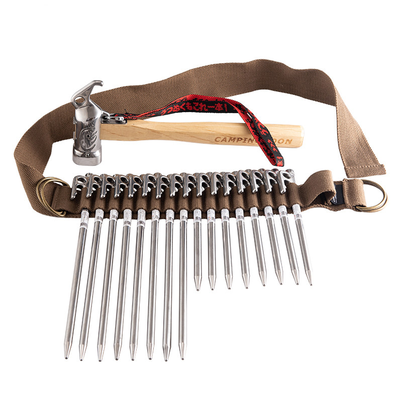Campingmoon Corman multi-functional tent nail to hold belt camping equipped with baggage bundled rope