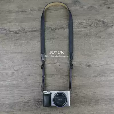 Camera shoulder strap Fuji XS10 Sony A7C Nikon zfc camera with lanyard retro one-eyed baby bag denim