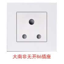 15A Dainan non-standard Indian socket 3 round hole no switch panel power supply three hole round hole non-standard 86 socket