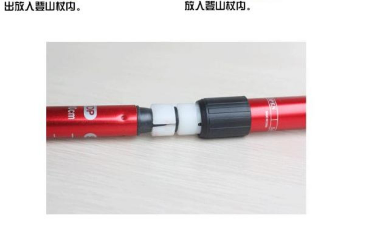 Xác thực leo núi ngoài trời carbon siêu nhẹ hợp kim nhôm kính thiên văn bốn gậy thẳng tay cầm T xử lý đi bộ gậy đi bộ - Gậy / gậy gậy chống 4 chân