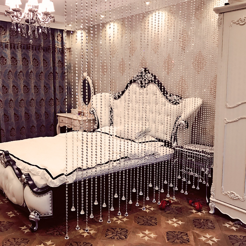 Crystal Beads Curtain Partition Window Finished Curtains Bedroom
