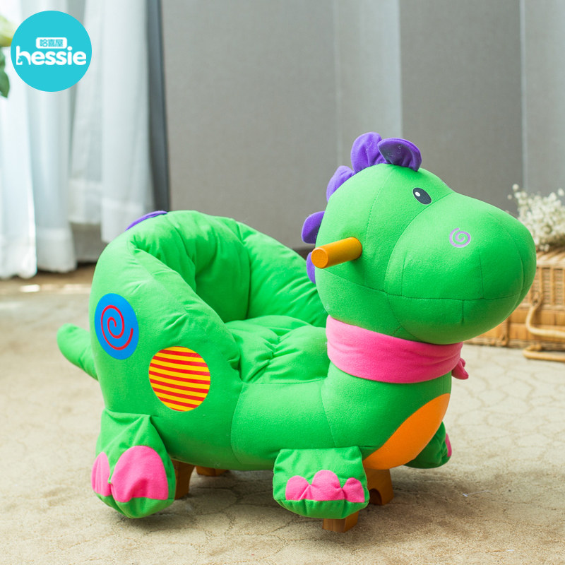 Hajoy House Dinosaur Music Intelligent Solid Wood Rocking Horse Baby Rocking Horse Baby Rocking Chair Dual-use Children Toy Gift-Taobao
