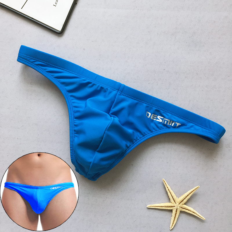 Men's Swimming Trunks, Sexy Triangle Bikini Thong Swimming Trunks, Summer Sunbathing Beach Vacation Swimming Trunks for Men