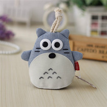 New Korean creative cartoon multifunction zero money bag cloth art cute canvas men and women mini drawing rope key bag