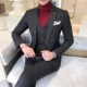 Khí tiết mùa thu đông Hàn Quốc Nhà tạo mẫu tóc Hàn Quốc Slim size phù hợp với bộ đồ kẻ sọc nam phù hợp với váy cưới