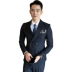 Mùa thu và mùa đông khí chất tóc stylist Slim kích thước nhỏ sọc đôi phù hợp với phù hợp với chú rể đám cưới phù hợp với nam ba mảnh