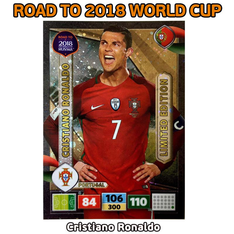 Messi C Ro Levan Optional to the 2018 World Cup official star card limited Ka Panini