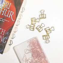 Creative water drop clip metal bookmark color paper clip message clip 100 page clip 6 dovetail clip