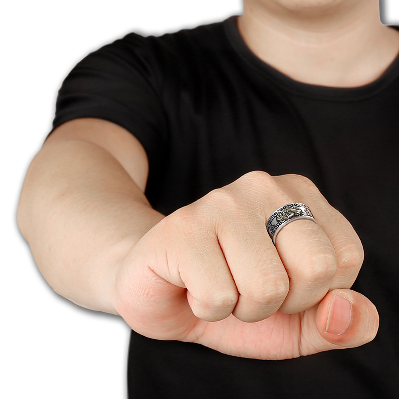 Bague homme en Argenterie - Ref 3088310 Image 4