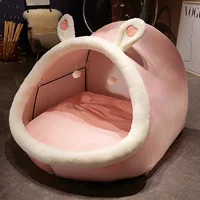 Pink Rabbit Ears Human Nest (Кристалл Короткий Бархат)