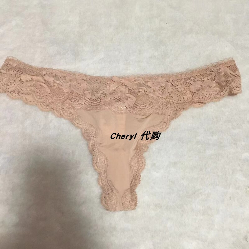 Authentic Victoria's Secret Underwear, Low-Waist Sexy Thong, T-Pants, Size S, Three Pieces with Free Shipping