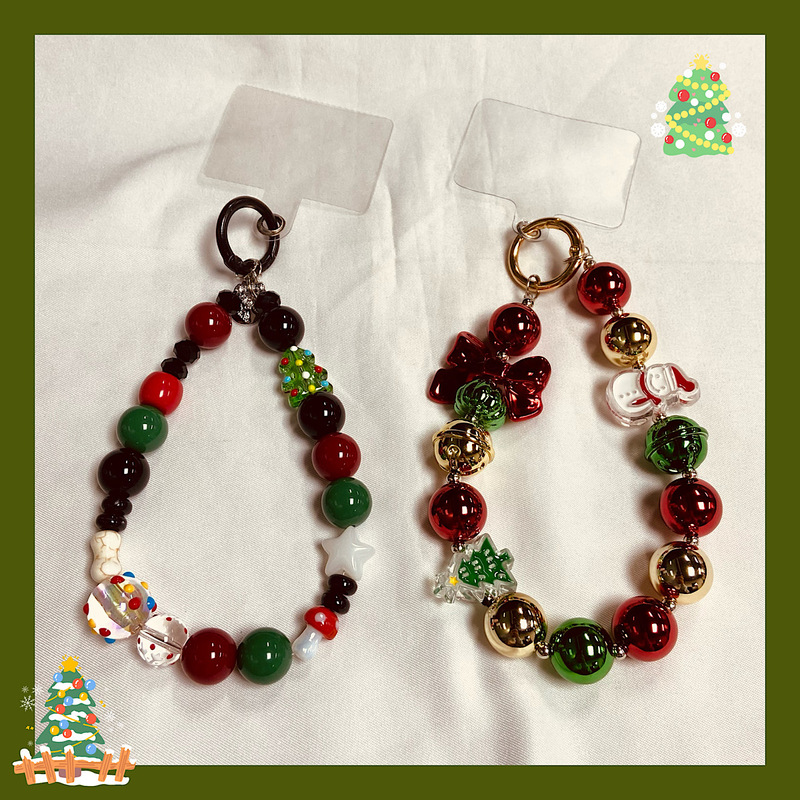 Tacheng Is Suitable for Cute Christmas Snowman Phone Straps, Car Keychain Accessories, and AirPods Earphone Cases
