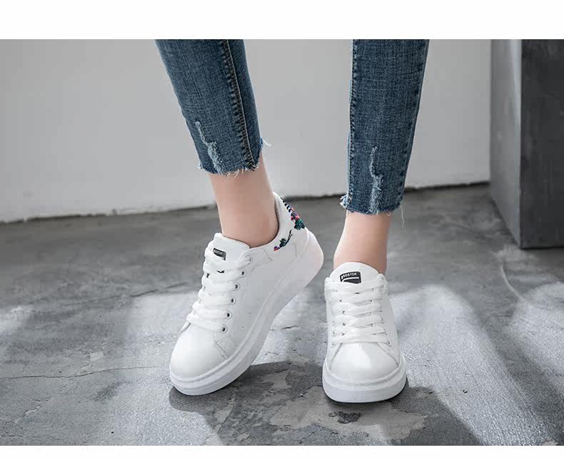 亿家乐学院风女款皮鞋2018春季新款休闲鞋舒