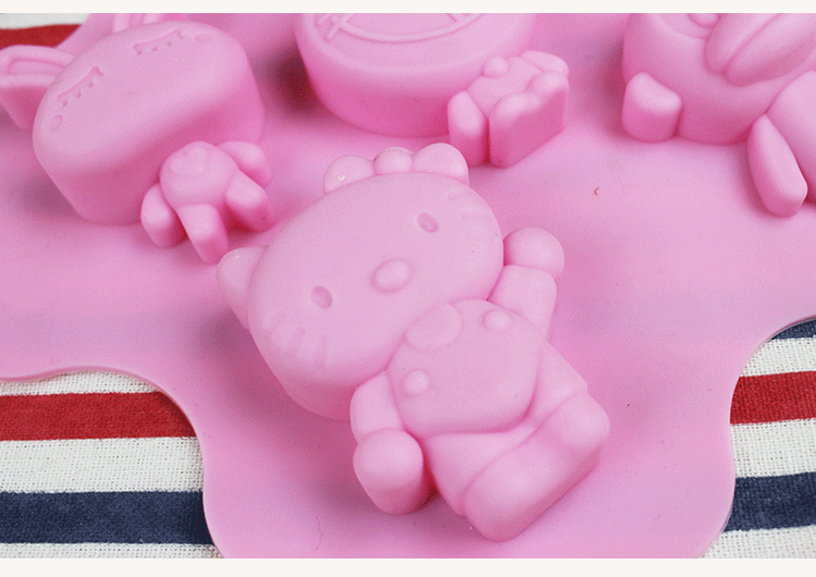 DIY silicone lỗ hoa silicone khuôn bánh pudding thạch khuôn handmade xà phòng khuôn silicone nướng khuôn khuôn bánh trung thu