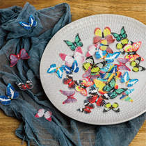 Kitchen cool cake decoration glutinous rice paper butterflies 40 small butterflies WAF paper baking dishes beautification decoration