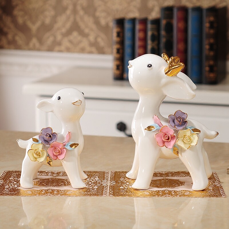 Living room fawn decoration wine cabinet decorations home accessories bedroom room housewarming new home craft gifts decoration creativity
