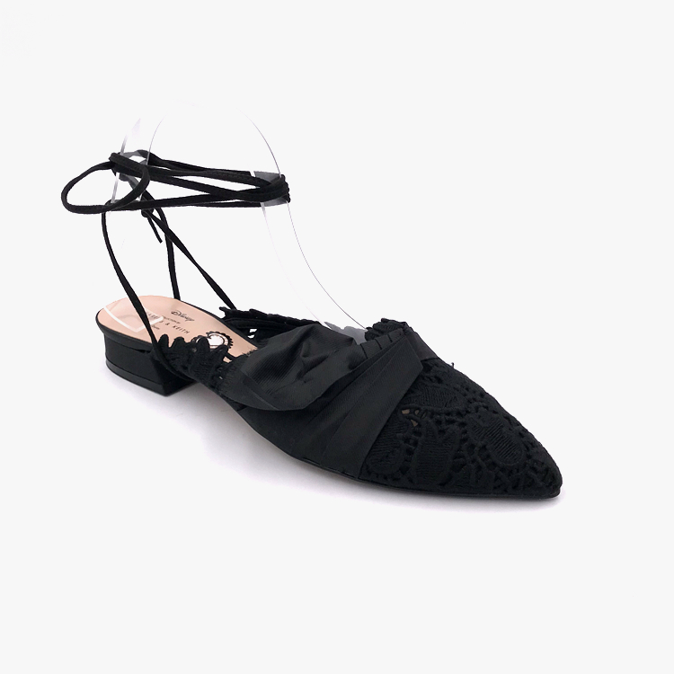 Mùa xuân và mùa hè 2019 mới nơ màu sắc phù hợp với baotou sandal đế bằng của phụ nữ - Sandal dép cao gót