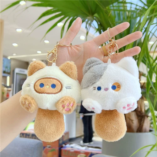 Милая плюшевая кукла для отдыха, подвеска со звуком, мультяшный брелок, украшение на сумку