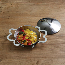 Spot Italian Alessi stainless steel egg cooking plate mini small frying pan decorative tableware