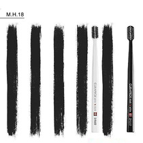 Switzerland Curaprox Net red couple Black white adult soft bristle toothbrush 2 sets