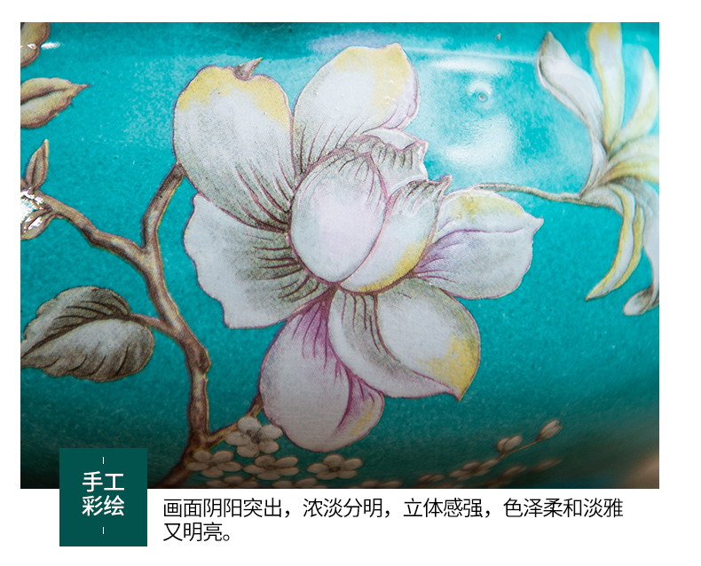 Ceramic creative ashtray large move fashion wind of new Chinese style household ashtray sitting room office furnishing articles
