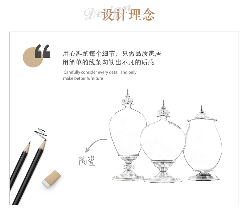 Light European - style key-2 luxury furnishing articles ceramic vase American living room TV cabinet wine show porch decoration flower arranging flowers