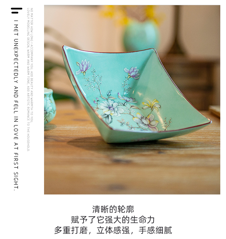 Creative dry fruit bowl dessert snacks fruit basin candy dishes home sitting room tea table table ceramic fruit bowl furnishing articles